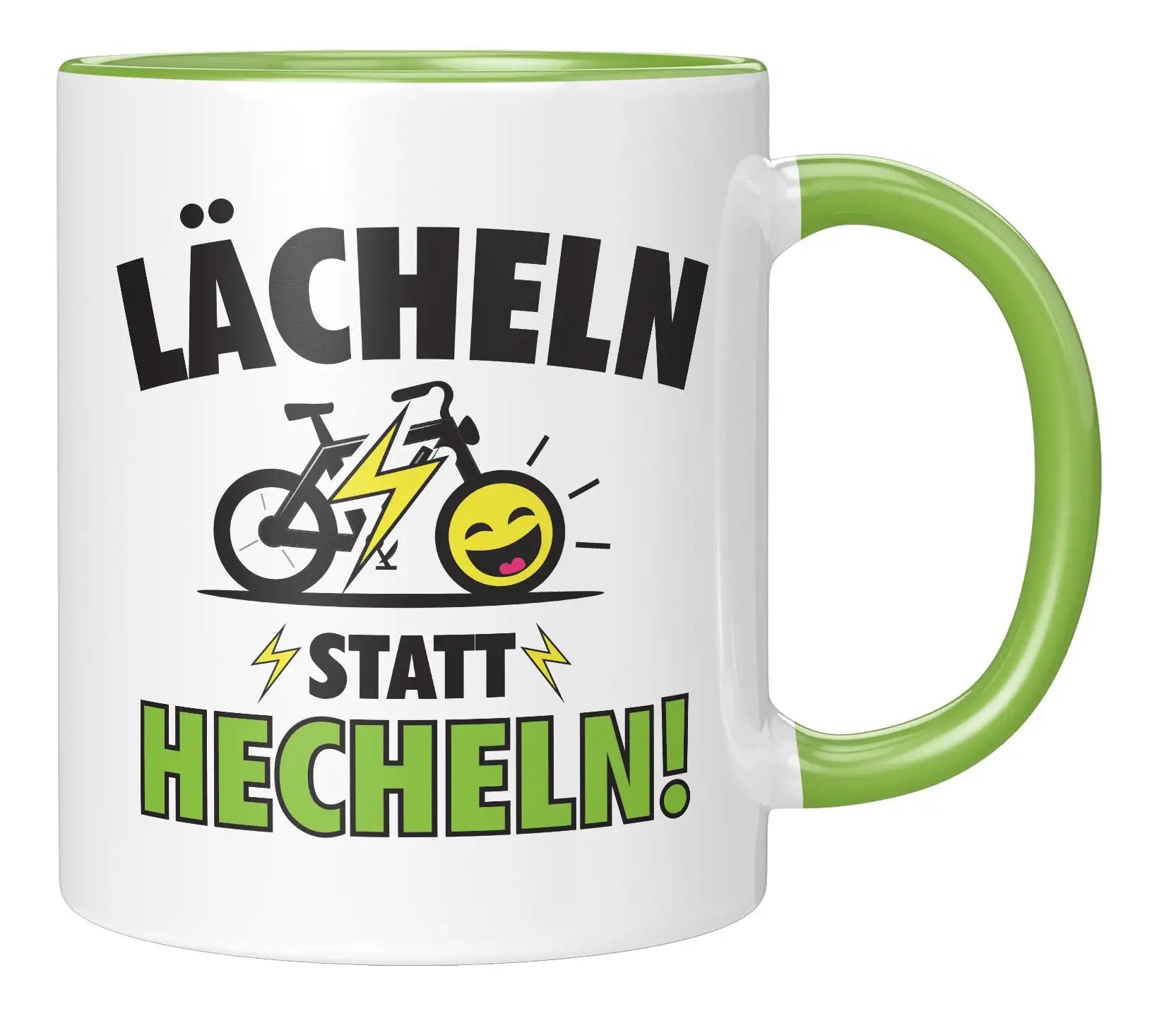 Tasse - Lächeln statt Hecheln - Gruen