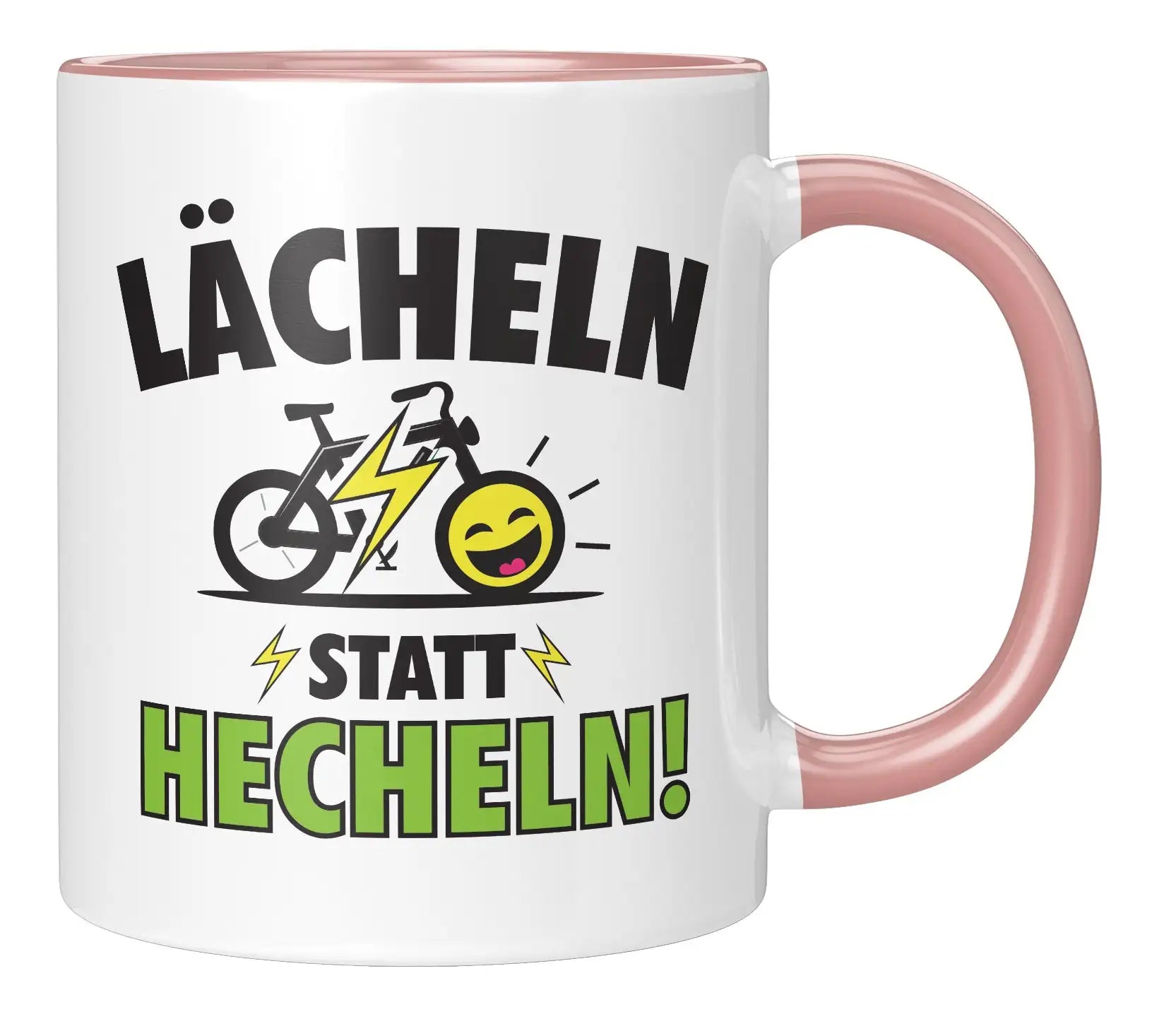 Tasse - Lächeln statt Hecheln - Rosa