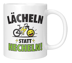 Tasse - Lächeln statt Hecheln - Weiss