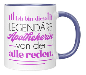 Tasse - Ich bin diese legendäre Apothekerin von der alle reden - Blau