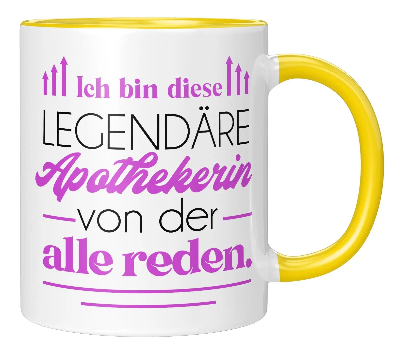 Tasse - Ich bin diese legendäre Apothekerin von der alle reden - Gelb