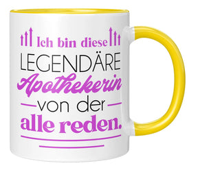 Tasse - Ich bin diese legendäre Apothekerin von der alle reden - Gelb
