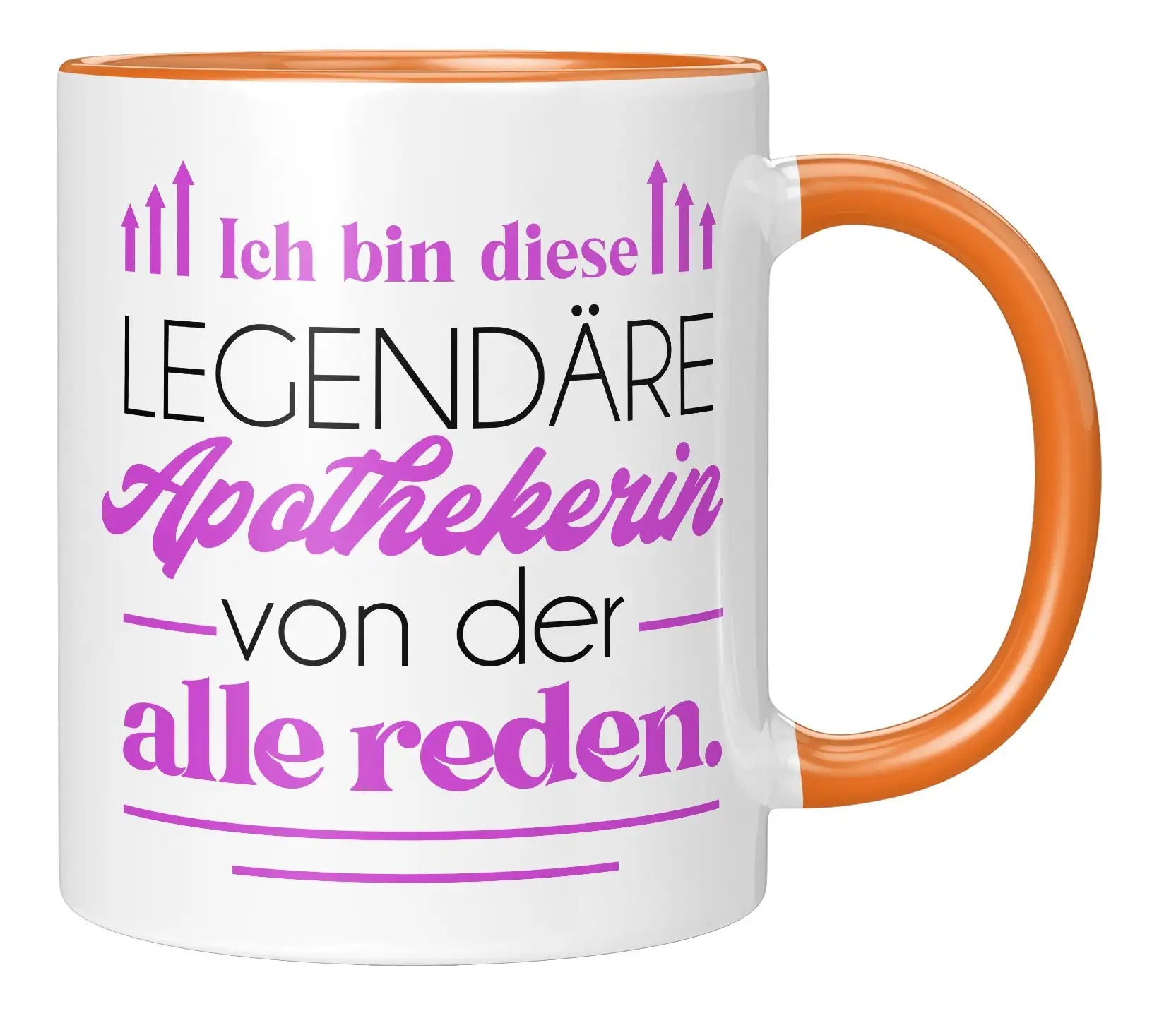 Tasse - Ich bin diese legendäre Apothekerin von der alle reden - Orange