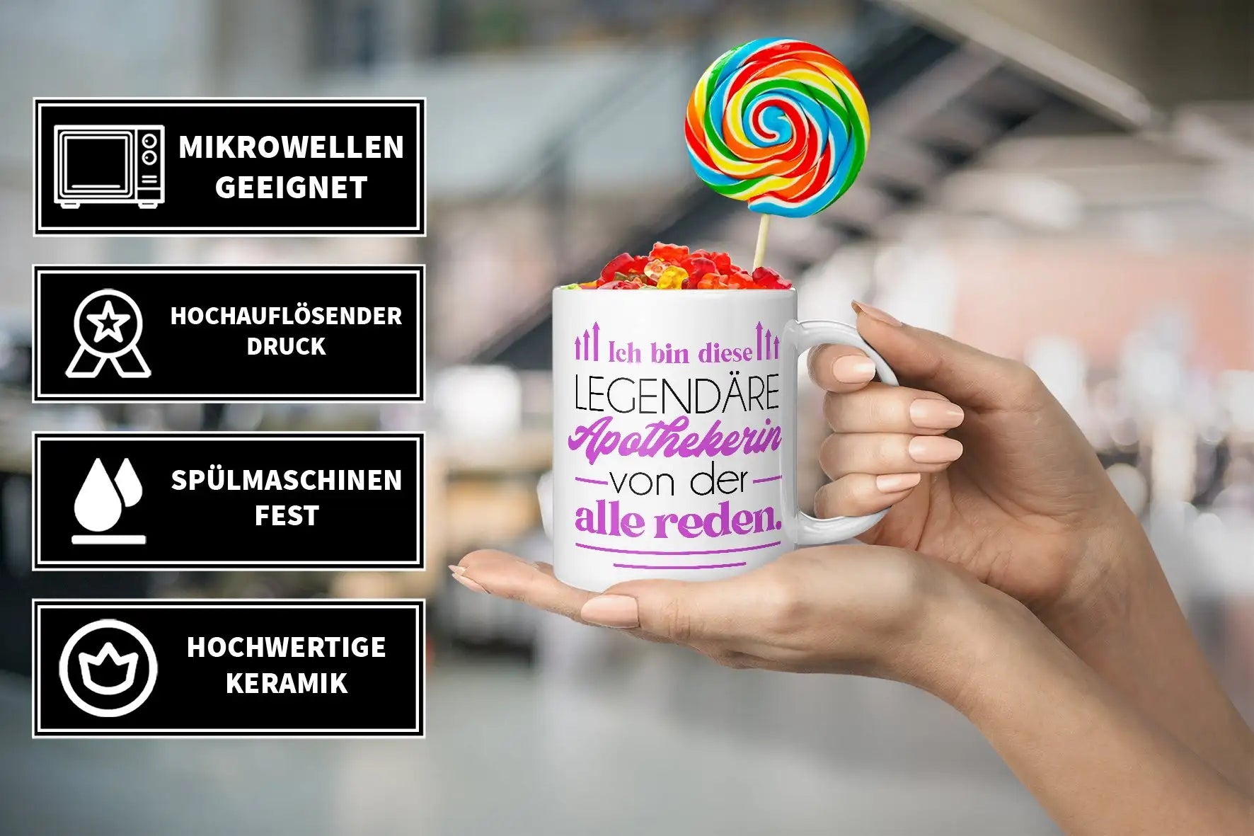 Tasse - Ich bin diese legendäre Apothekerin von der alle reden - Bild 3