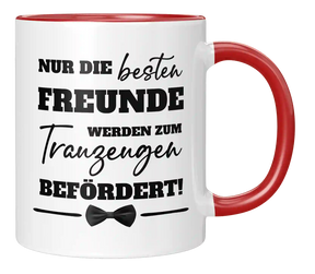 Tasse - Freunde werden zum Trauzeugen