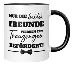 Tasse - Freunde werden zum Trauzeugen
