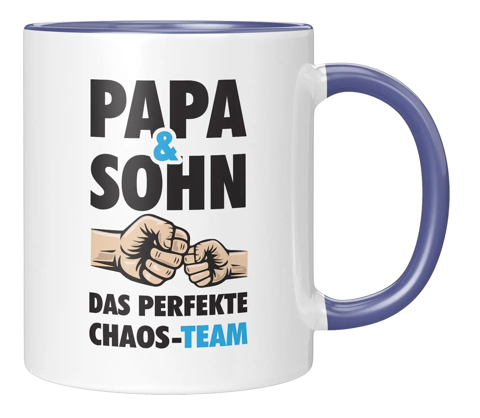 Tasse - Papa & Sohn Das perfekte Chaos-Team - Blau