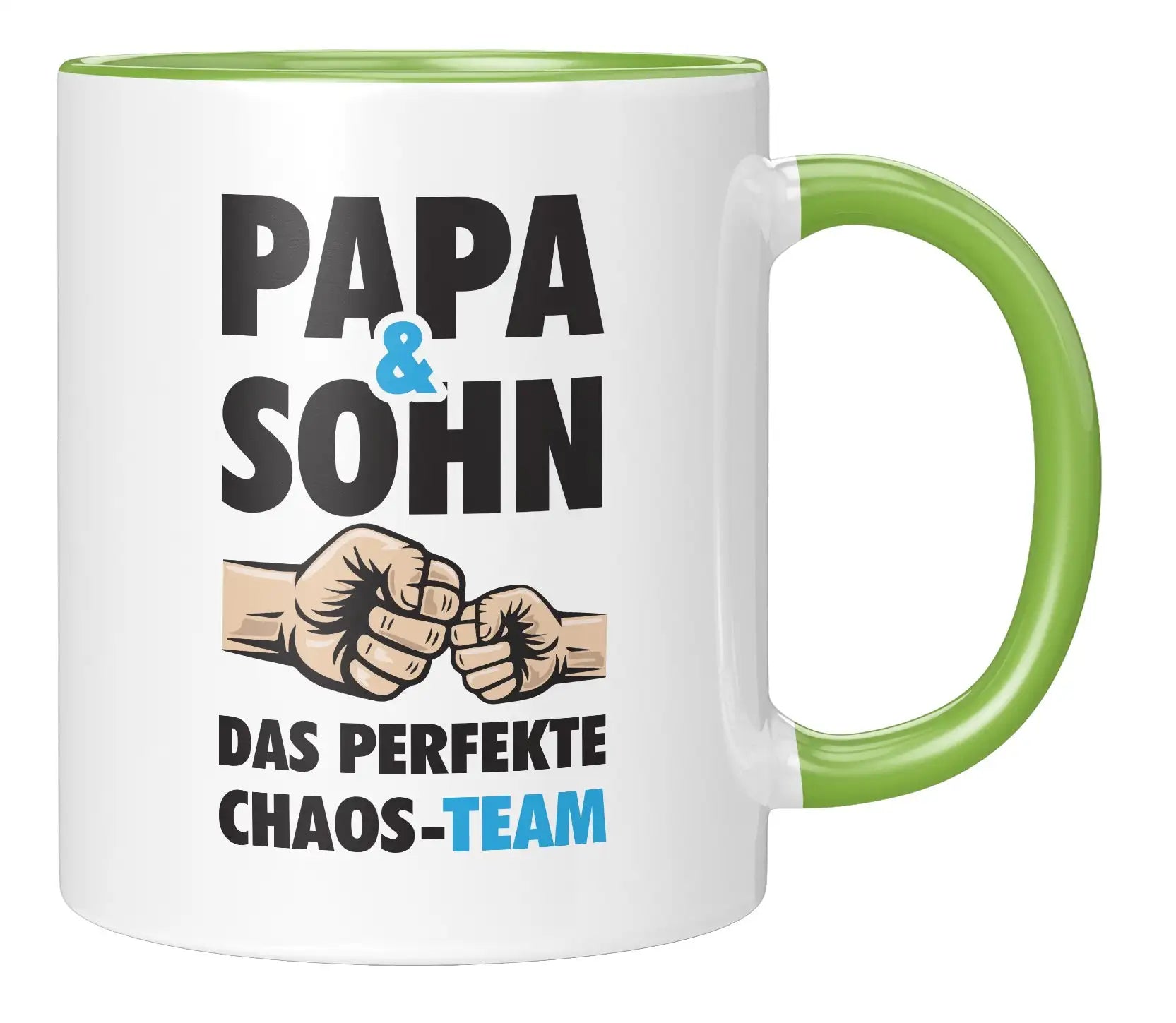 Tasse - Papa & Sohn Das perfekte Chaos-Team - Gruen