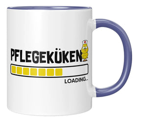 Tasse - Pflegeküken Loading - Blau