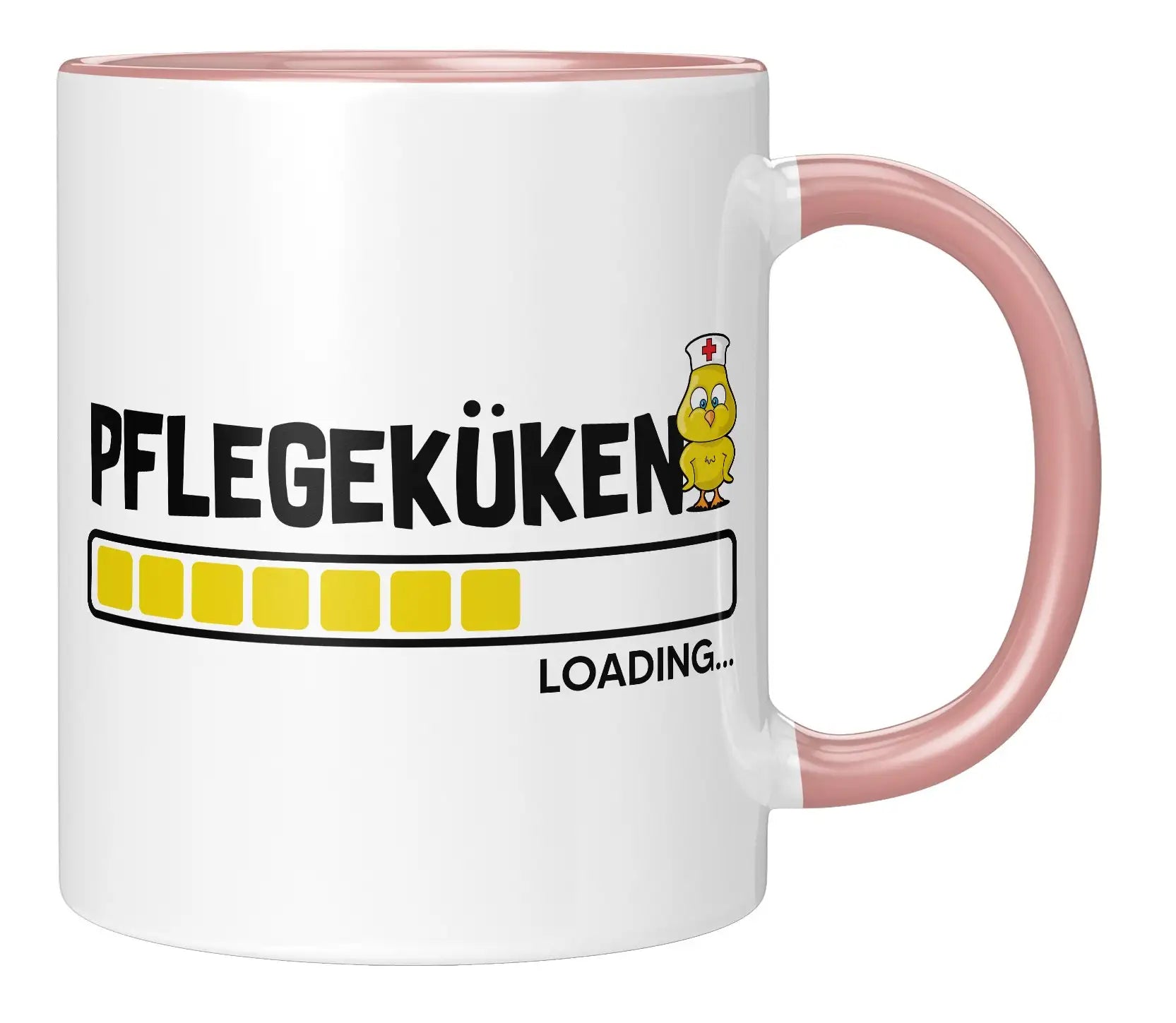 Tasse - Pflegeküken Loading - Rosa