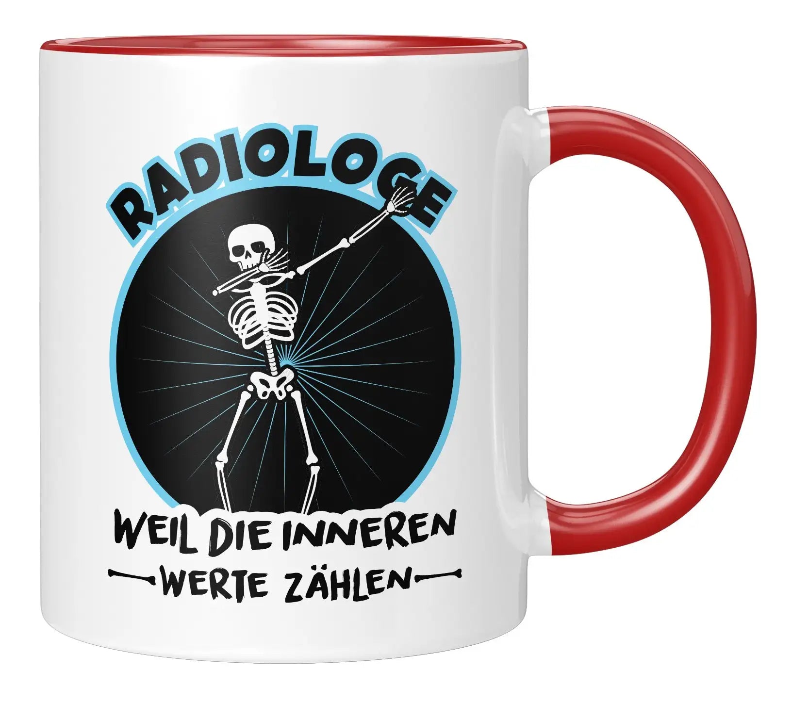 Tasse - Radiologe weil die inneren Werte zählen - Rot