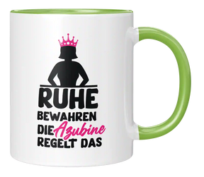 Tasse - Ruhe bewahren die Azubine regelt das