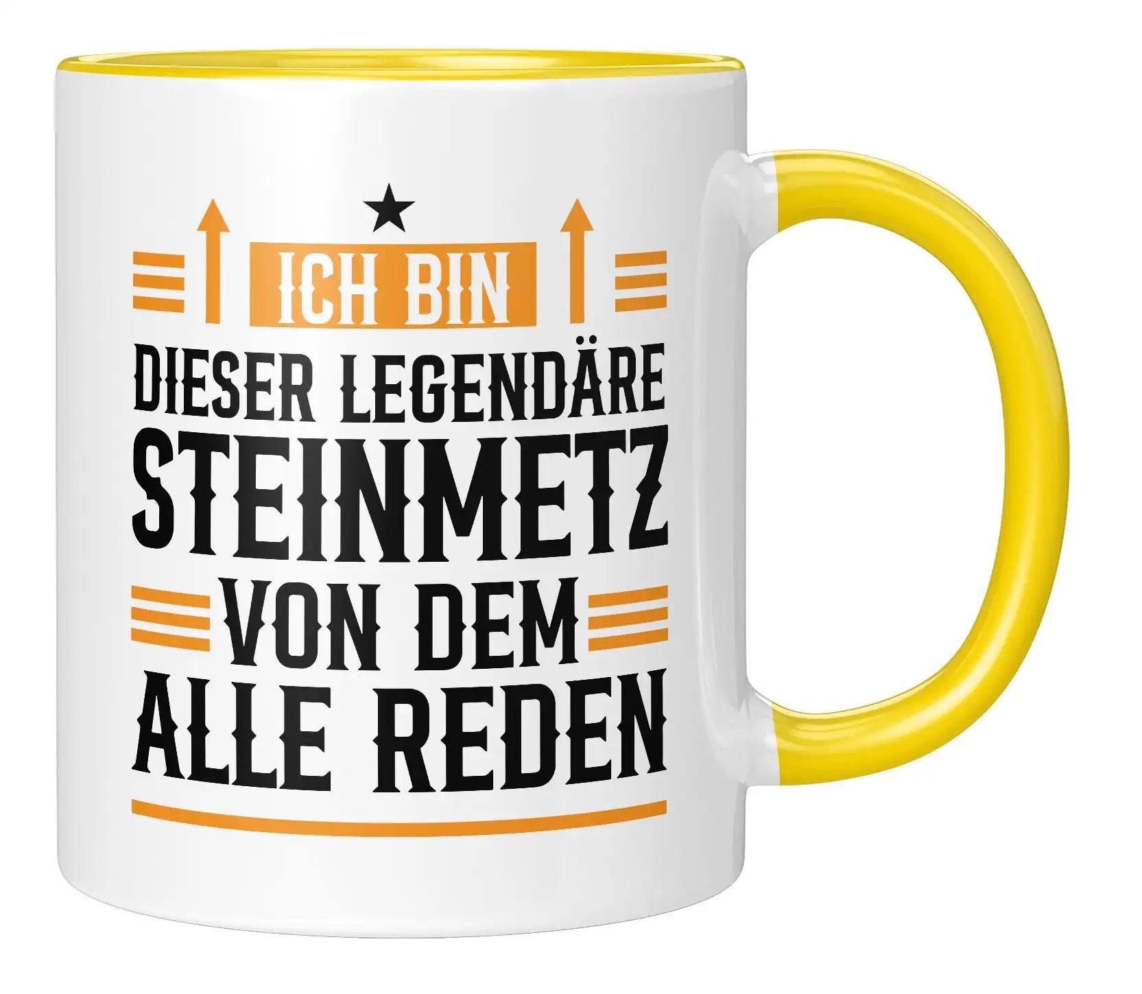 Tasse - Ich bin dieser legendäre Steinmetz von dem alle reden - Gelb