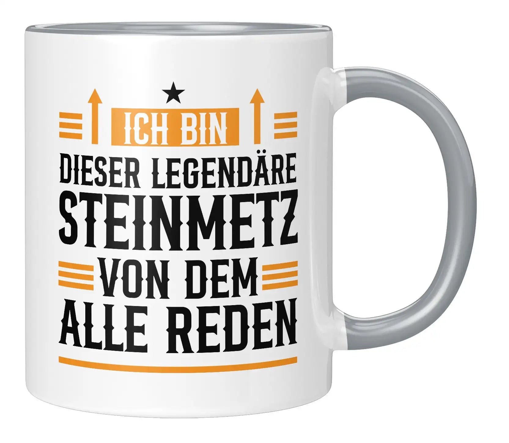 Tasse - Ich bin dieser legendäre Steinmetz von dem alle reden - Grau