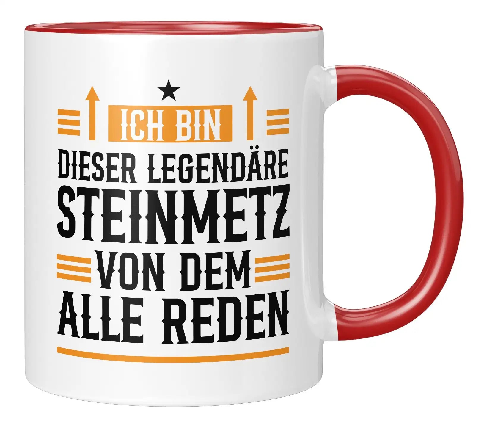 Tasse - Ich bin dieser legendäre Steinmetz von dem alle reden - Rot