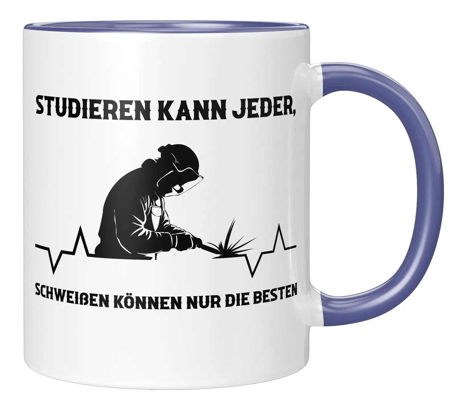 Tasse - Studieren kann jeder, schweißen können nur die Besten - Blau