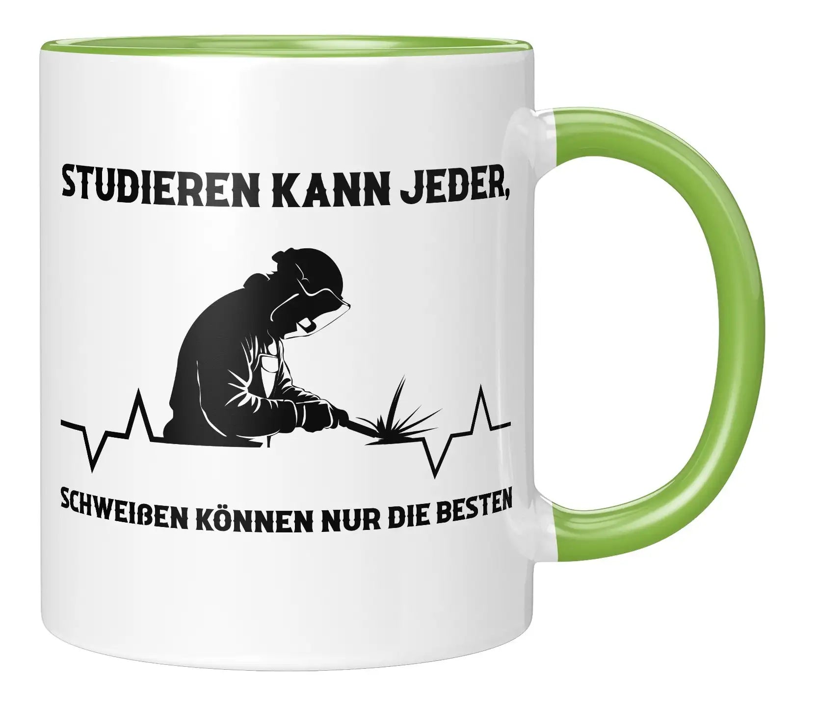 Tasse - Studieren kann jeder, schweißen können nur die Besten - Gruen