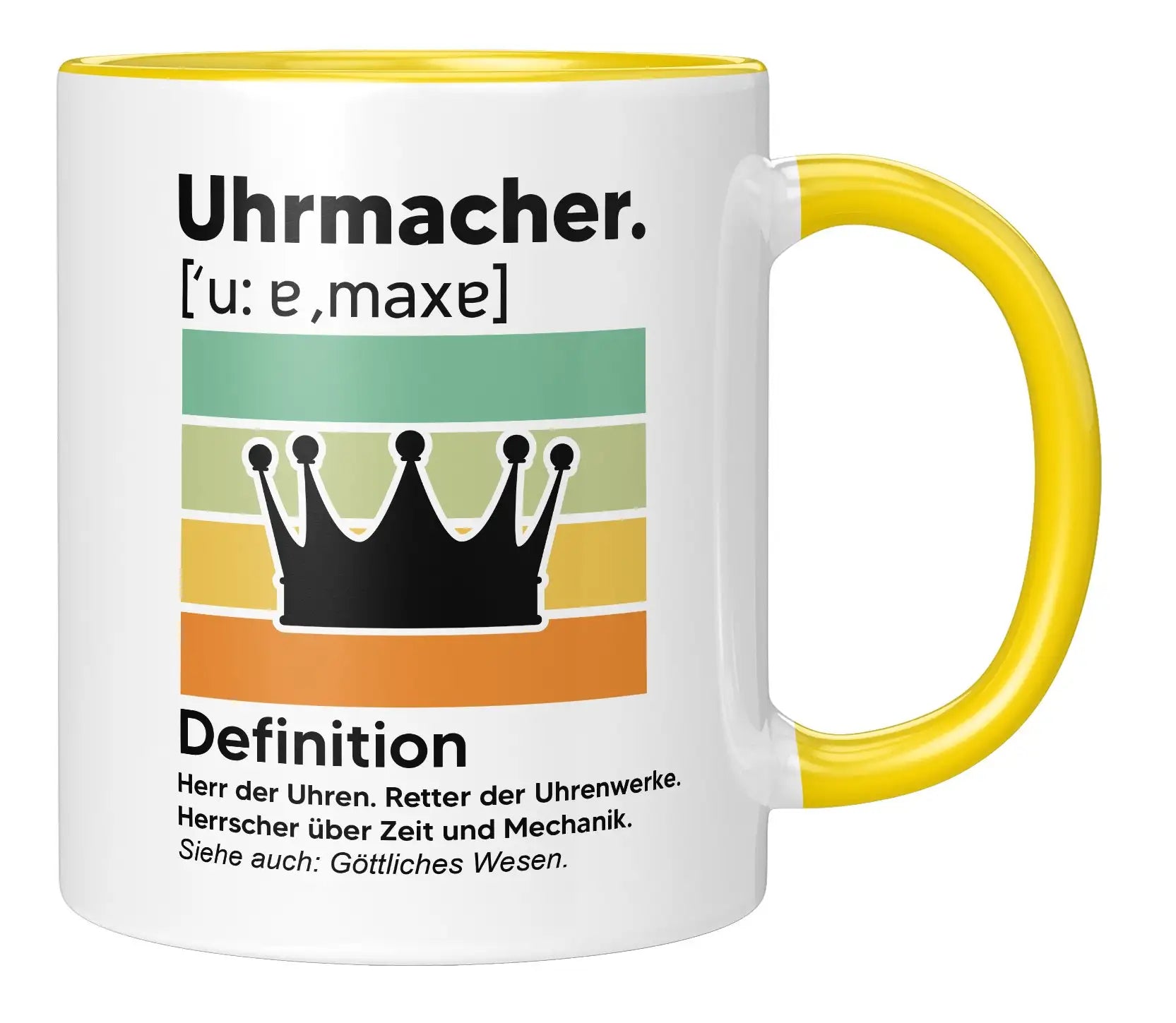 Tasse - Uhrmacher Definition - Gelb