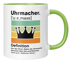 Tasse - Uhrmacher Definition - Gruen
