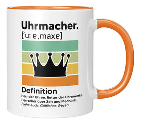 Tasse - Uhrmacher Definition - Orange