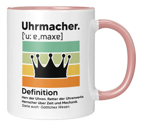 Tasse - Uhrmacher Definition - Rosa