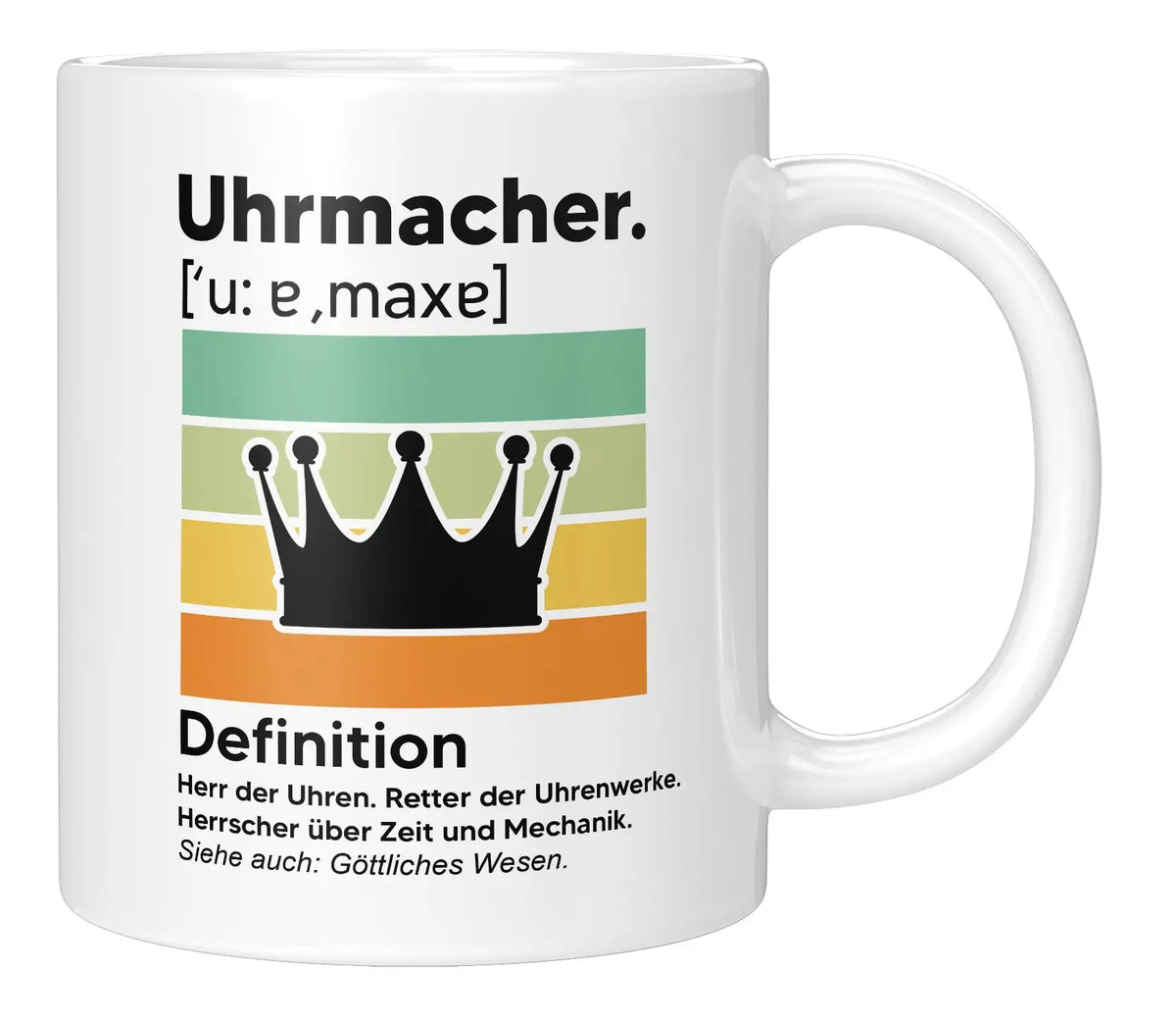 Tasse - Uhrmacher Definition - Weiss