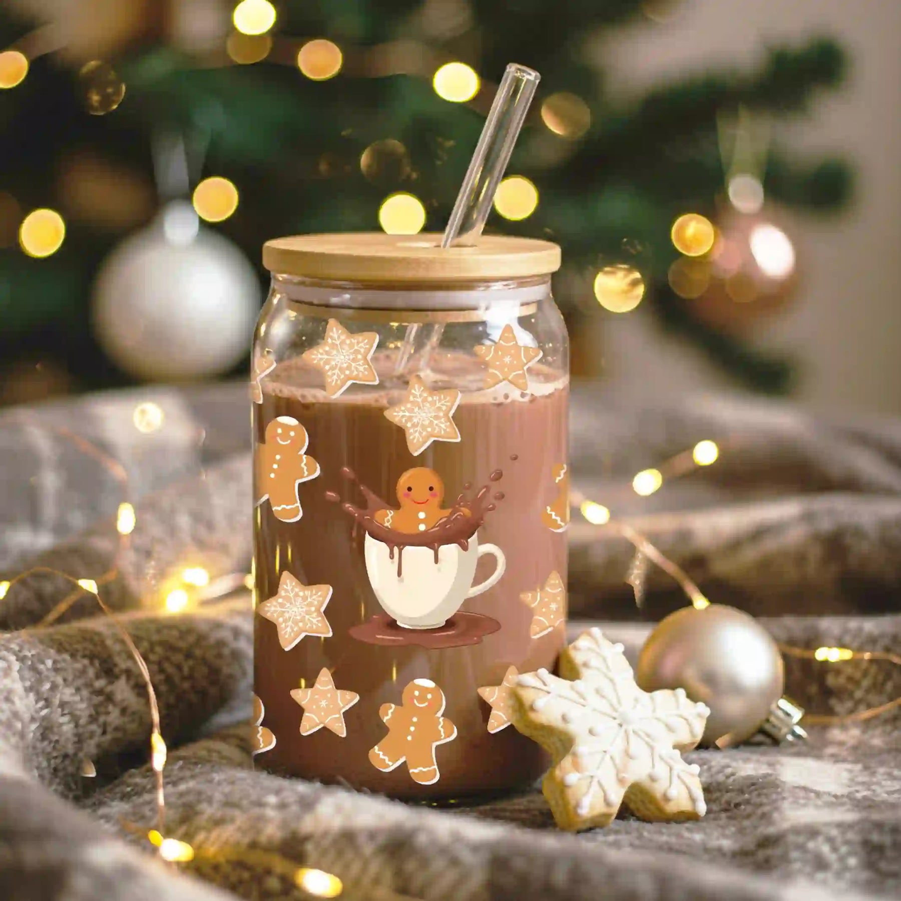 Glas mit Deckel - Lebkuchen