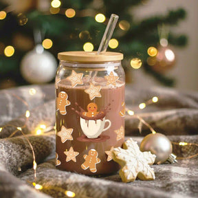 Glas mit Deckel - Lebkuchen