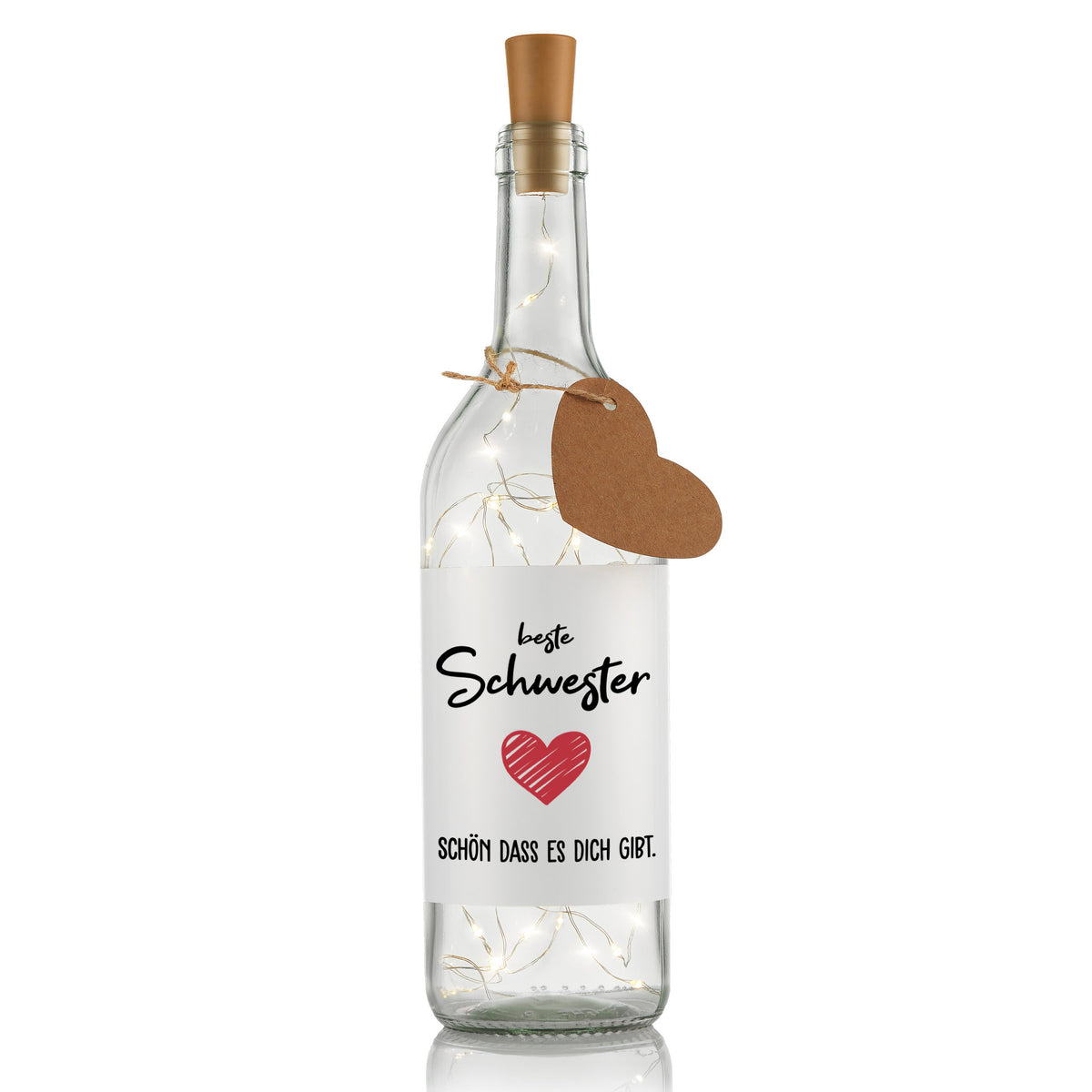 Flaschenlicht - Beste Schwester